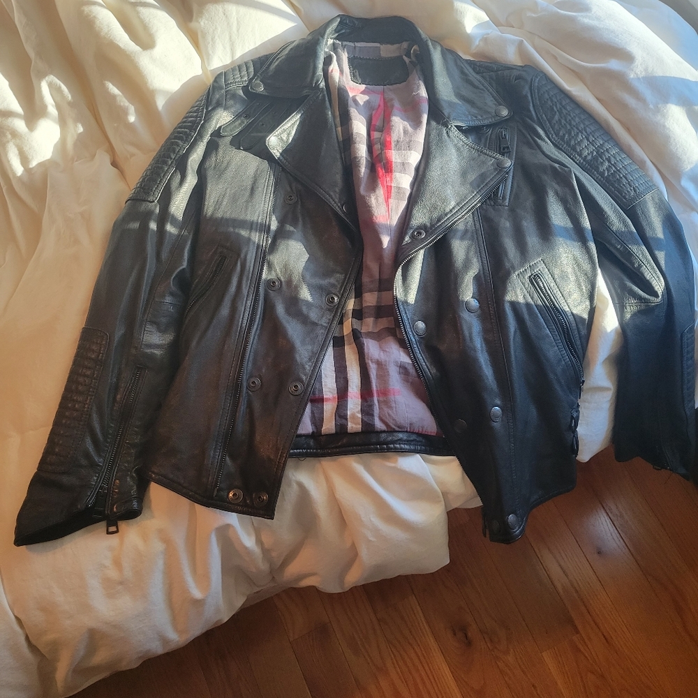 Lambskin leather jacket